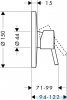 Hansgrohe Talis S Jednouchwytowa bateria prysznicowa podtynkowa 32675000